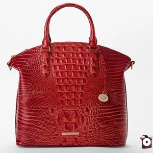 BRAHMIN Large Duxbury Satche Crimson Melbourne